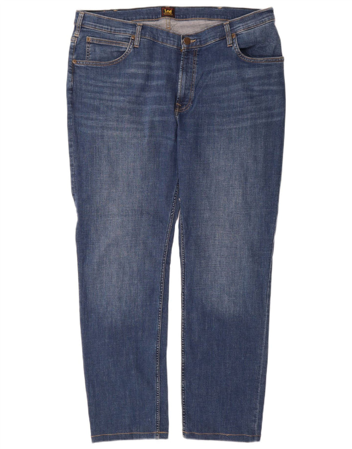 Lee Mens Rider Slim Jeans W40 L31 Azul Algodão