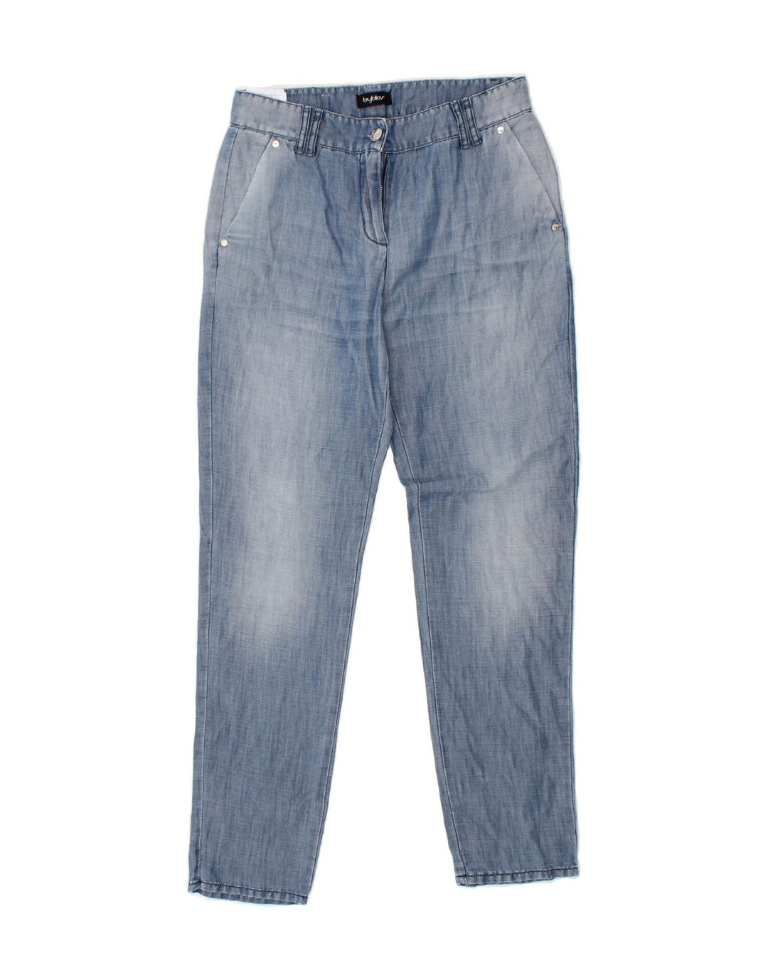 BYBLOS Womens Slim Jeans IT 40 Small  W27 L29 Blue Cotton Vintage Byblos and Second-Hand Byblos from Messina Hembry 