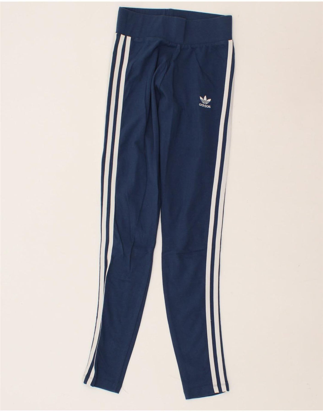 ADIDAS Womens Leggings UK 6 XS Blue Cotton Vintage Adidas and Second-Hand Adidas from Messina Hembry 