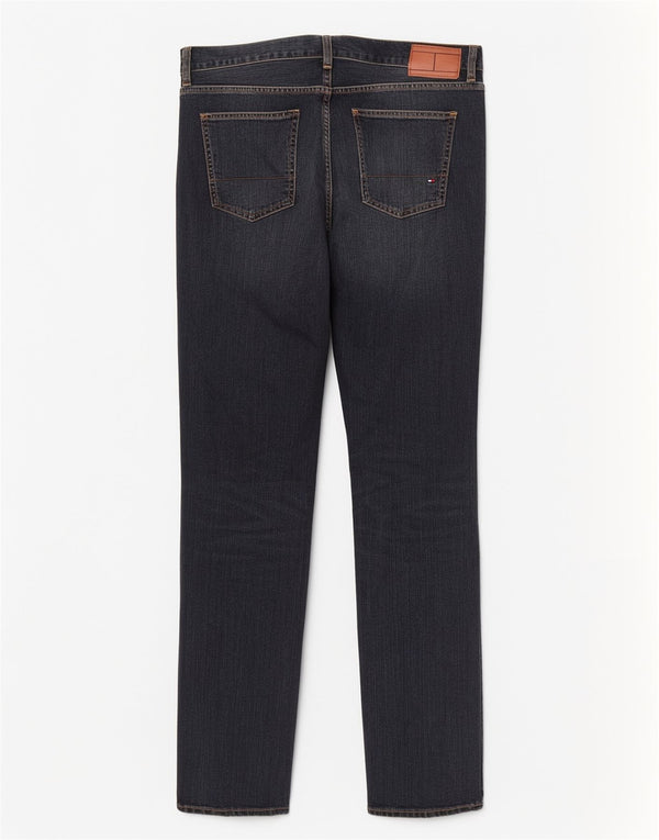Jeans retos femininos Tommy Hilfiger W31 L32 algodão azul