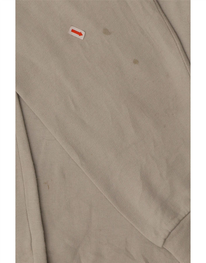 CHAMPION Suéter masculino com zíper e gola XL algodão cinza
