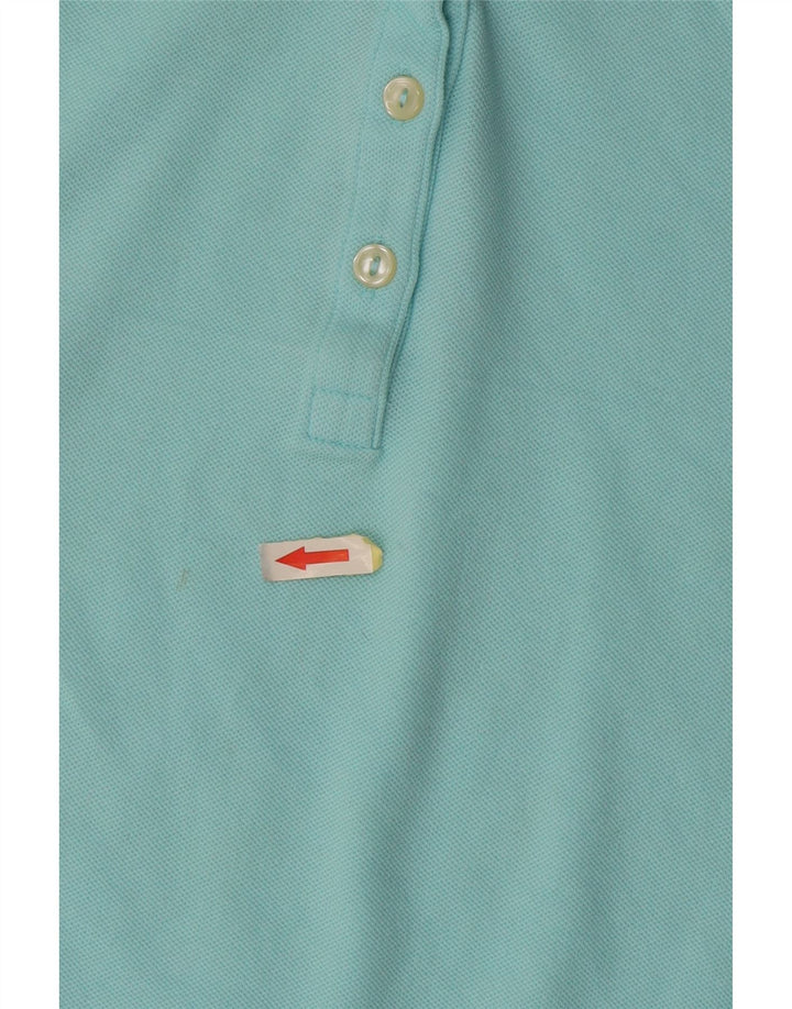 Camisa polo feminina Lacoste tamanho 46 XL azul algodão