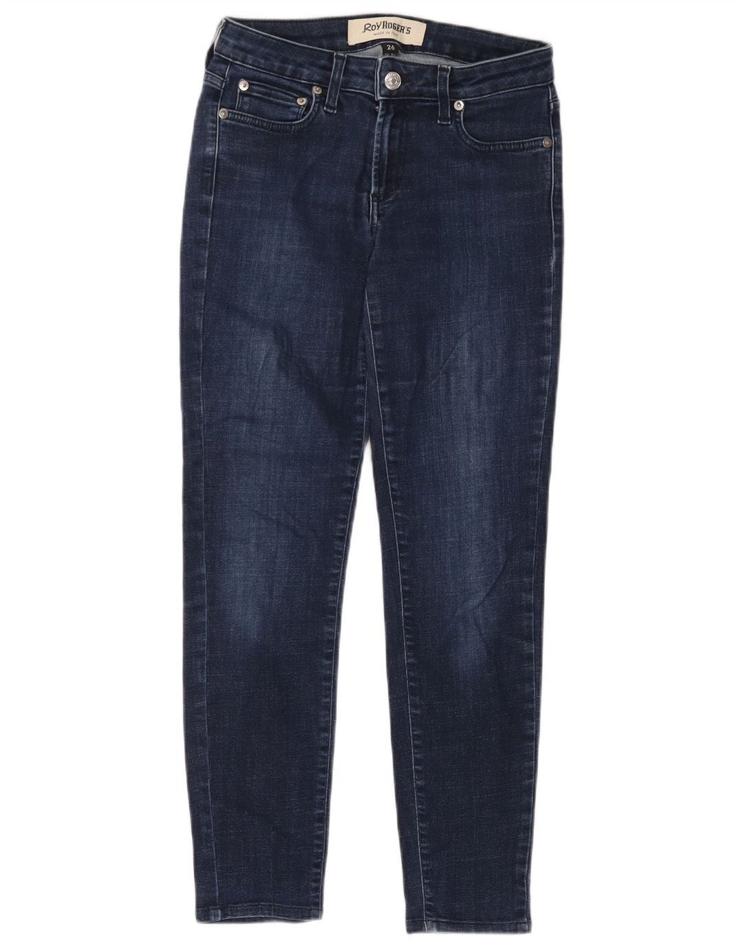 Calça jeans skinny feminina Roy Rogers W26 L26 azul marinho