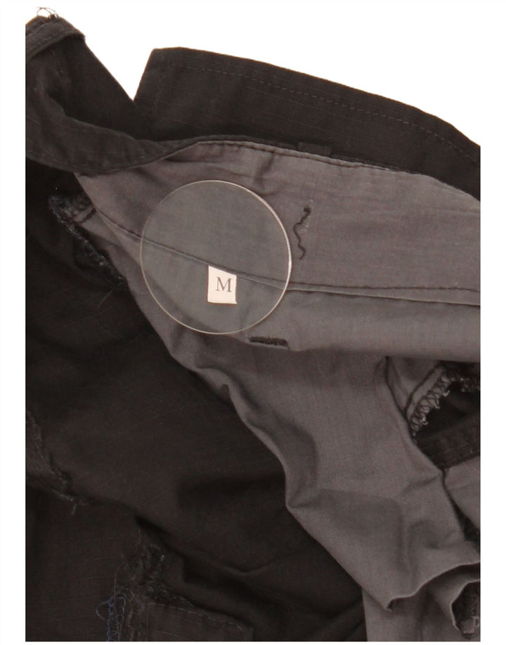 Calça cargo reta masculina vintage média W36 L30 preta