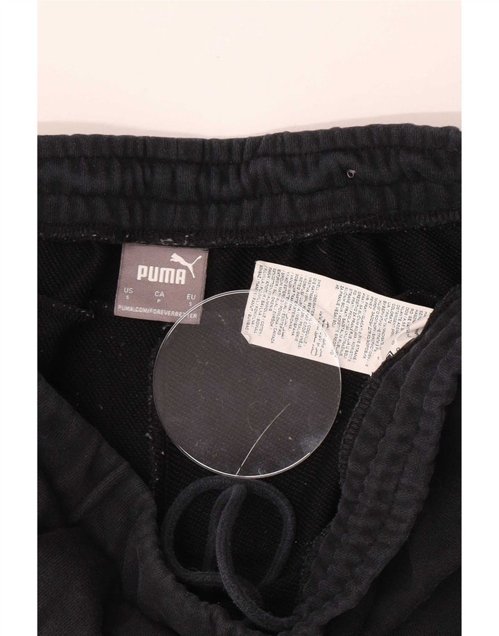 Shorts esportivos masculinos Puma pequeno algodão preto