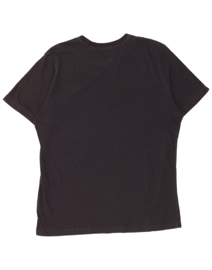 Camiseta masculina NIKE Top grande de algodão preto