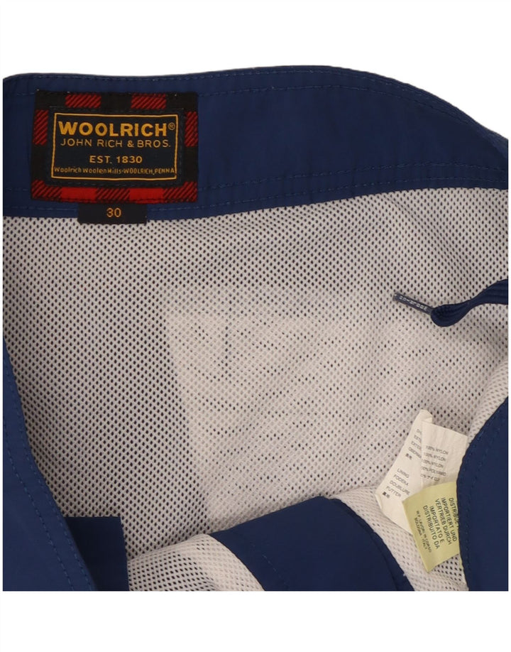 Shorts de natação masculino Woolrich Graphic médio azul marinho nylon