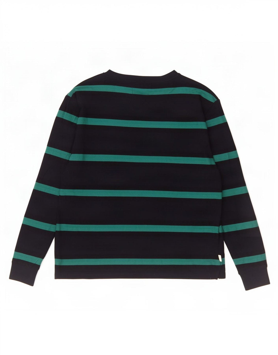 Top masculino Marks & Spencer manga comprida grande algodão listrado azul marinho