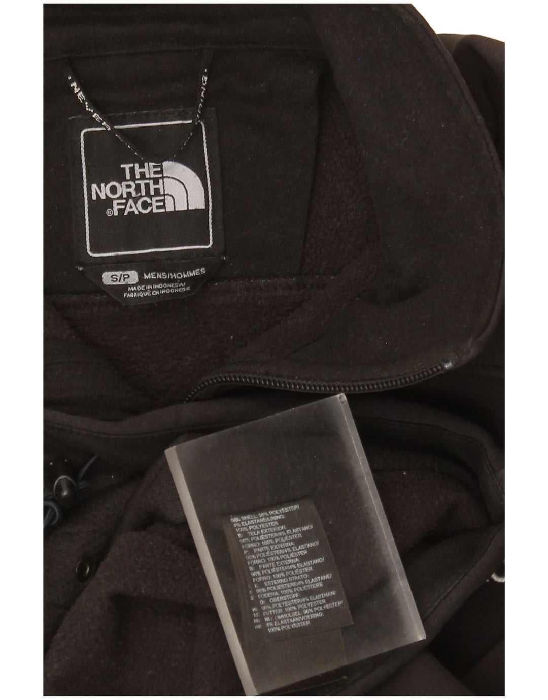Jaqueta corta-vento masculina The North Face UK 36 poliéster preto pequeno