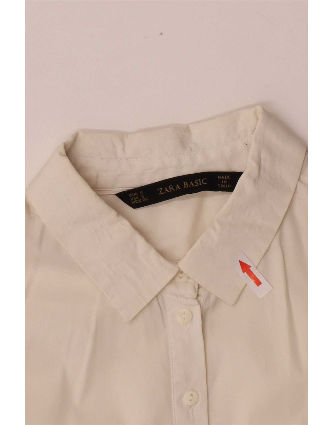 Pulôver feminino Zara manga 3/4 Reino Unido 10 pequeno branco