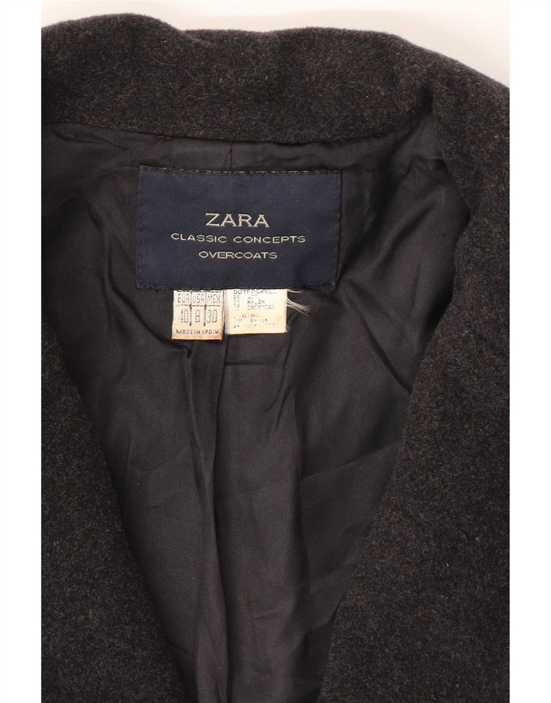 Sobretudo feminino Zara EU 40 cinza médio