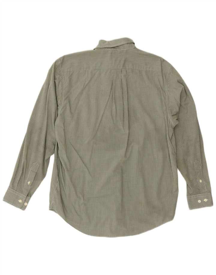 Camisa masculina Eddie Bauer clássica de algodão guingão verde médio