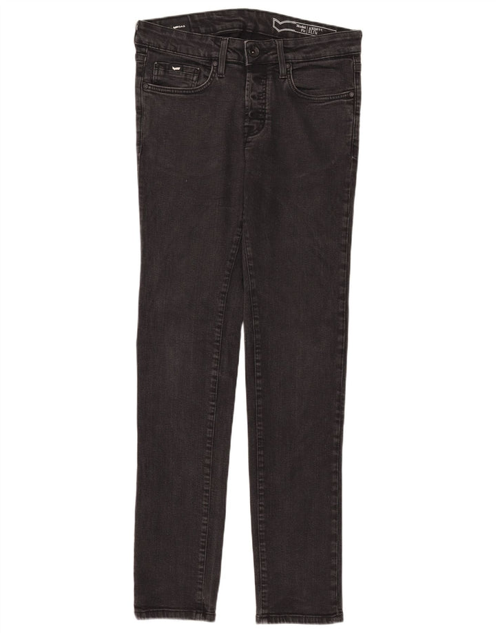 Gas Womens Anders Slim Jeans W33 L34 Algodão Preto