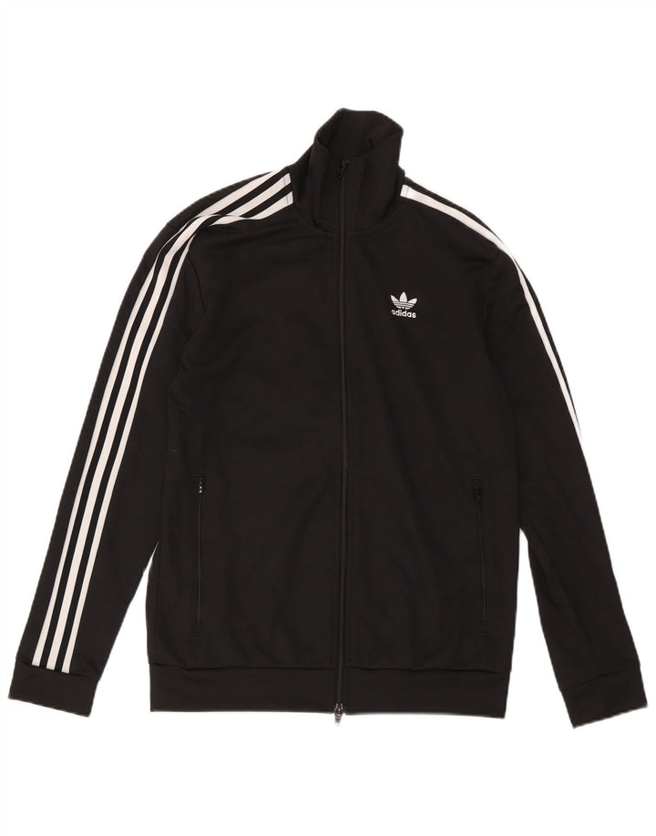 Adidas Mens Treino Top Jacket Pequeno Poliéster Preto