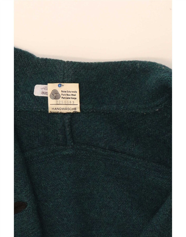 Jaqueta blazer feminina vintage oversized com peito duplo UE 38 verde médio