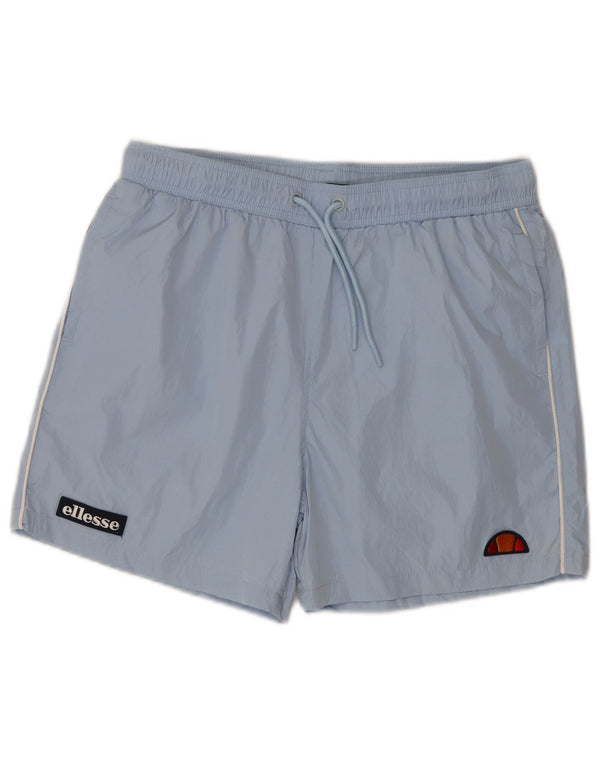 Shorts esportivos femininos Ellesse UK 14 poliamida azul médio