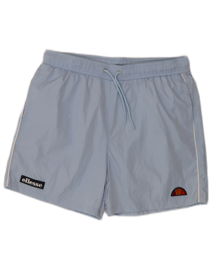 Shorts esportivos femininos Ellesse UK 14 poliamida azul médio