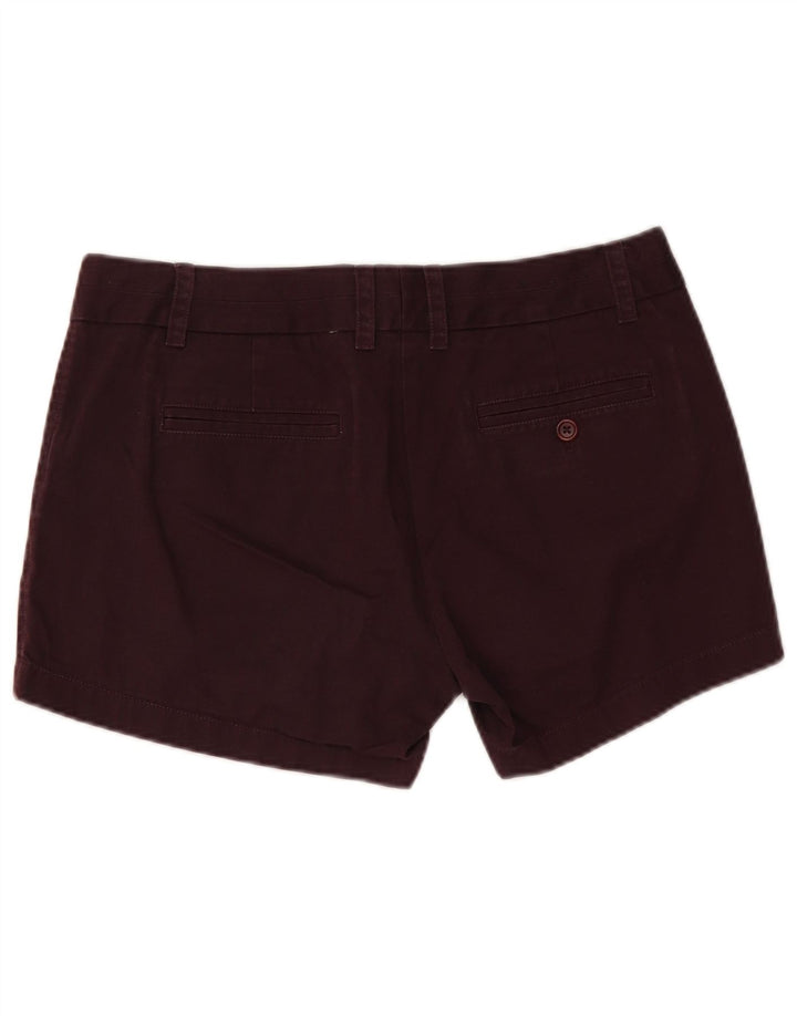 Shorts Chino feminino J. CREW EUA 8 médio W32 algodão marrom