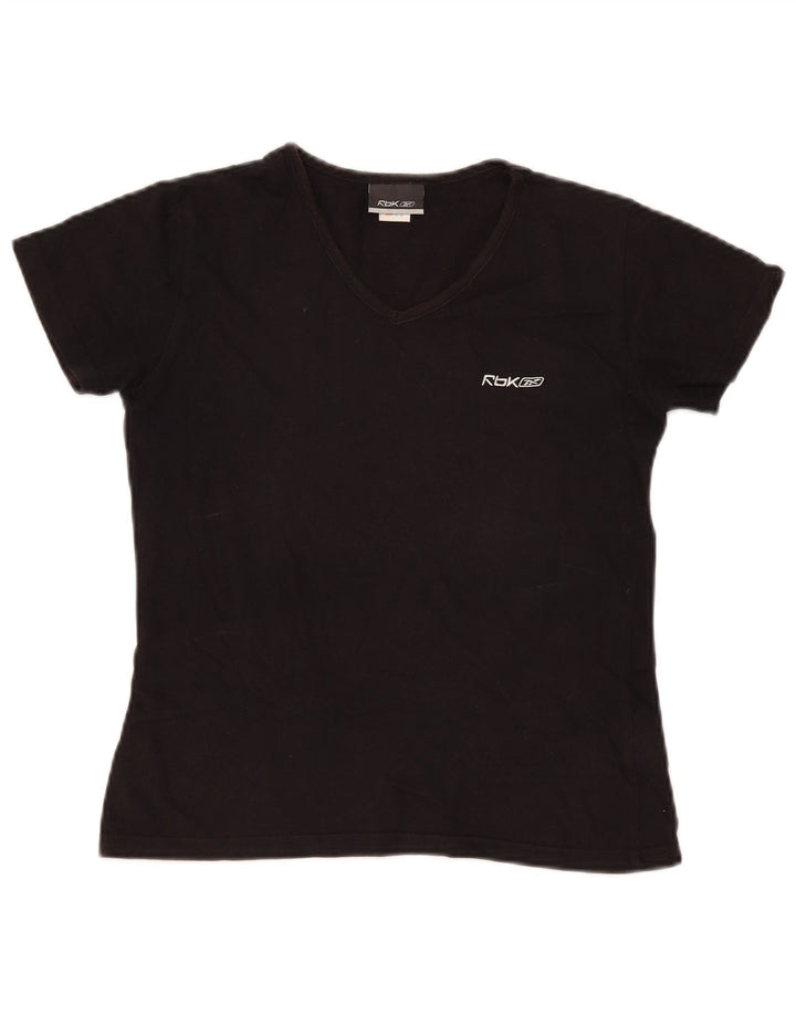 Camiseta feminina Reebok Top UK 12 médio algodão preto