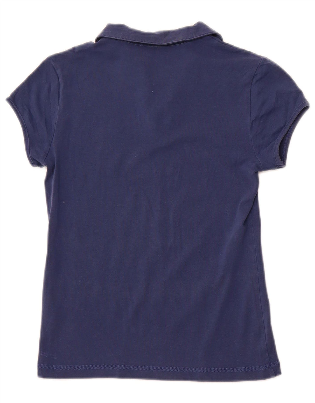 Camisa polo feminina LOTTO 11-12 anos pequena algodão azul marinho