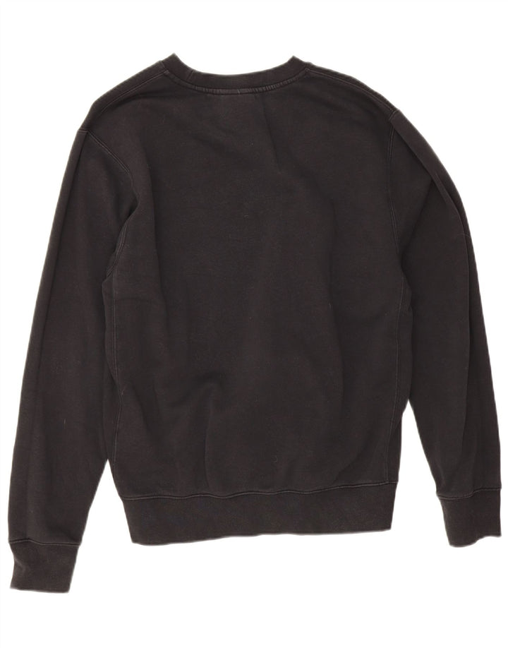 Nike masculino solto ajuste moletom jumper pequeno algodão preto