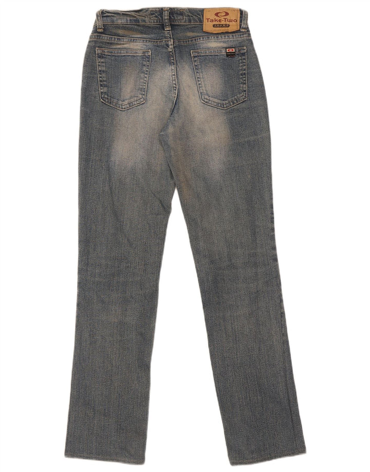 Jeans retos femininos Take Two tamanho 27 W27 L30 algodão azul