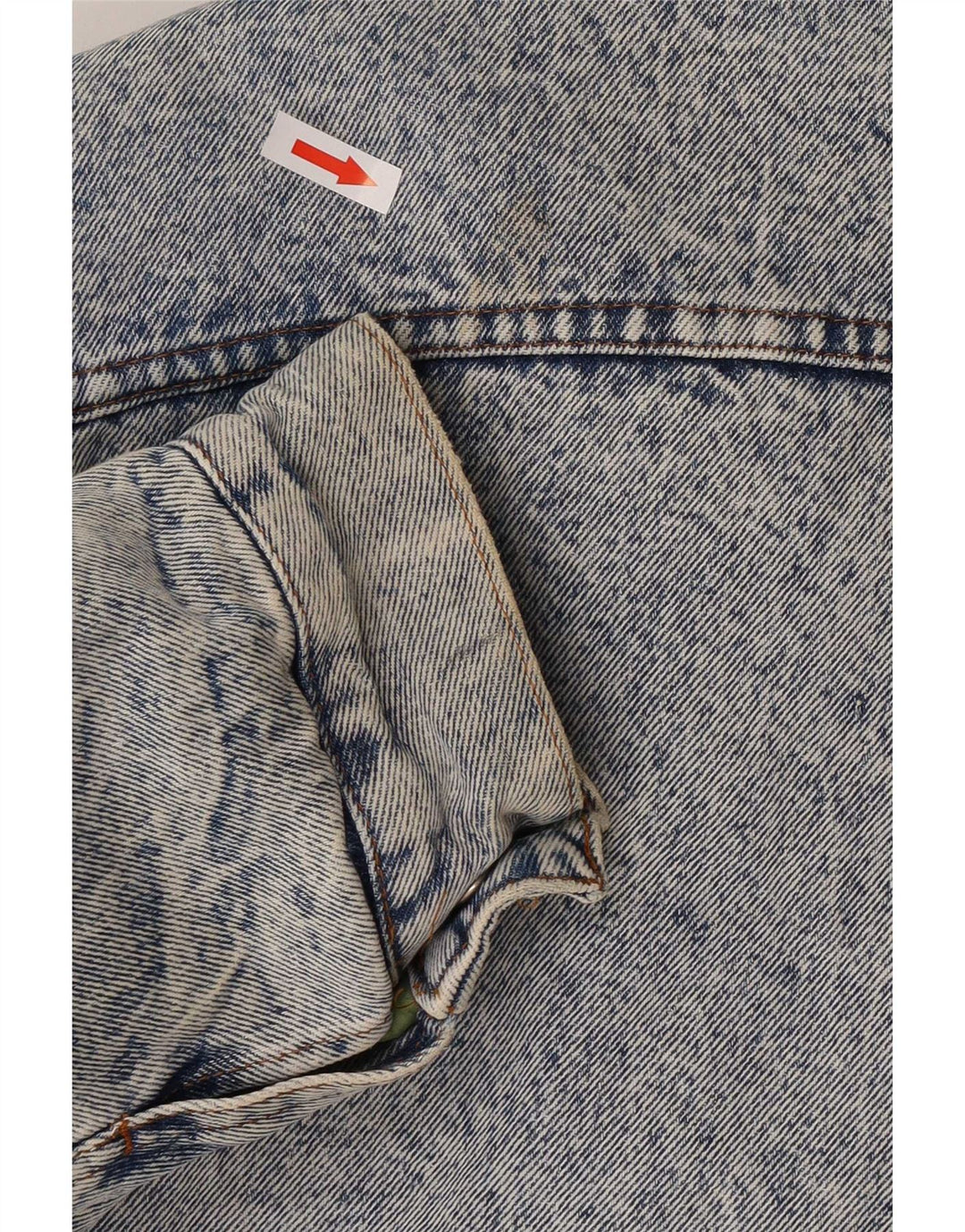 Jaqueta jeans masculina Rifle Sherpa UK 40 grande azul