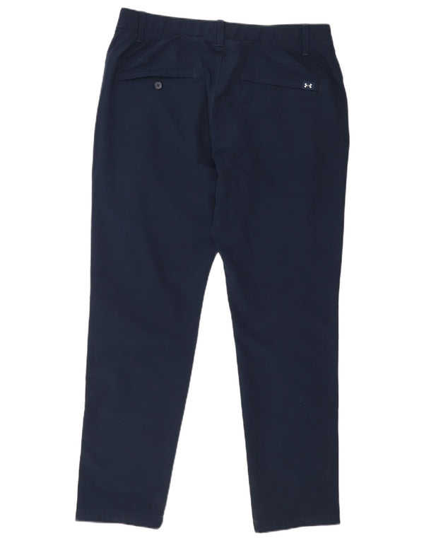 Under Armour Mens Slim Chino Calças W36 L30 Azul Marinho