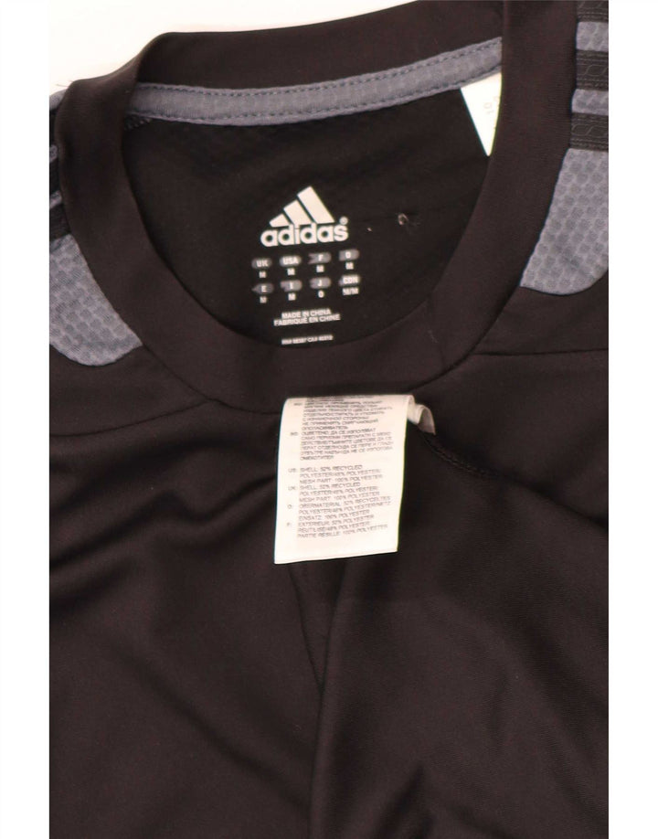 Adidas Camiseta Masculina Top Médio Preto Colorblock Poliéster Esportivo