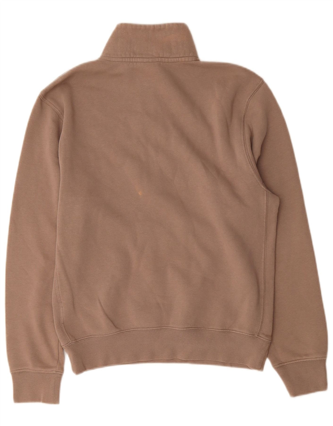 NIKE Masculino Zip Neck Moletom Jumper XS Cinza Algodão