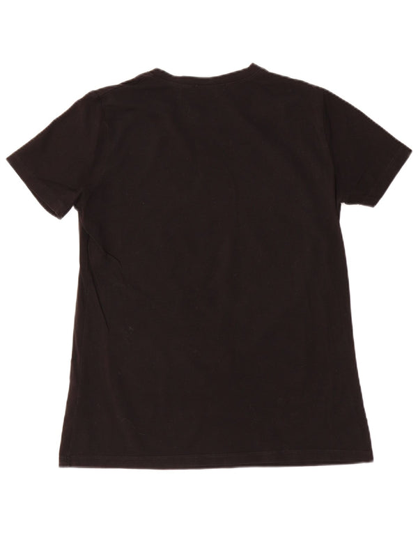 Camiseta feminina Trussardi com estampa gráfica UK 20 2XL algodão preto