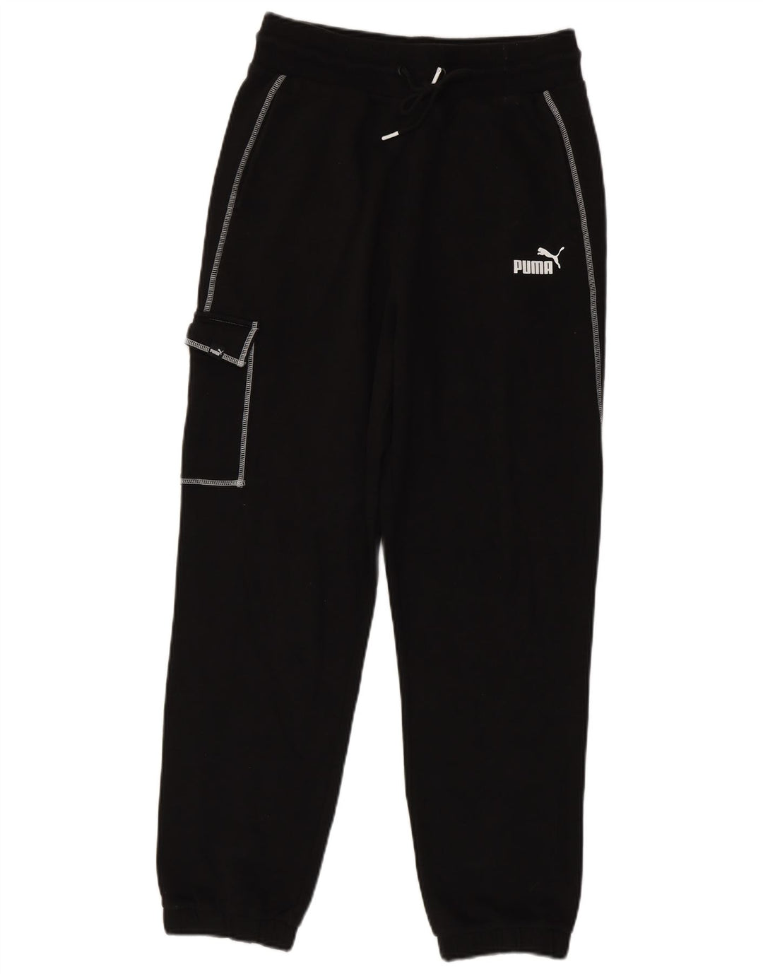 Calça esportiva feminina Puma Cargo Joggers pequeno algodão preto