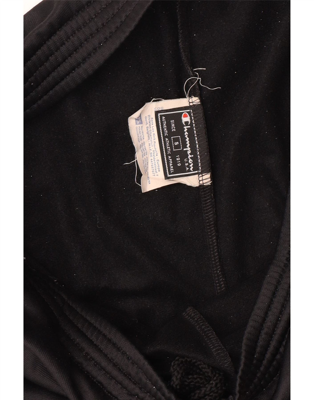 Calça esportiva masculina CHAMPION pequena de poliéster preto