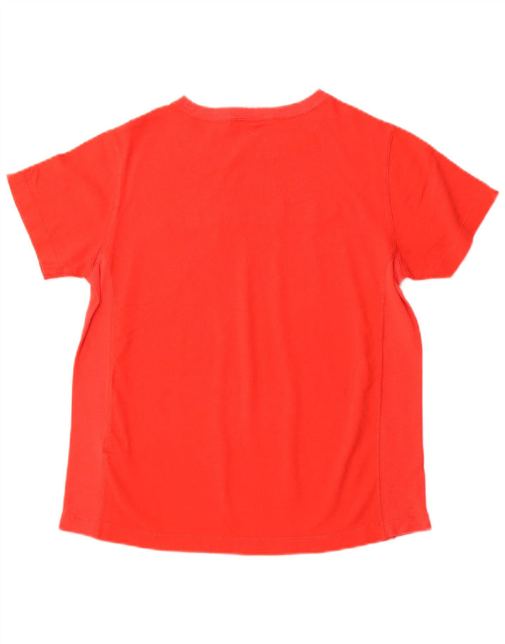Camiseta feminina com estampa CHAMPION UK 12 algodão vermelho médio