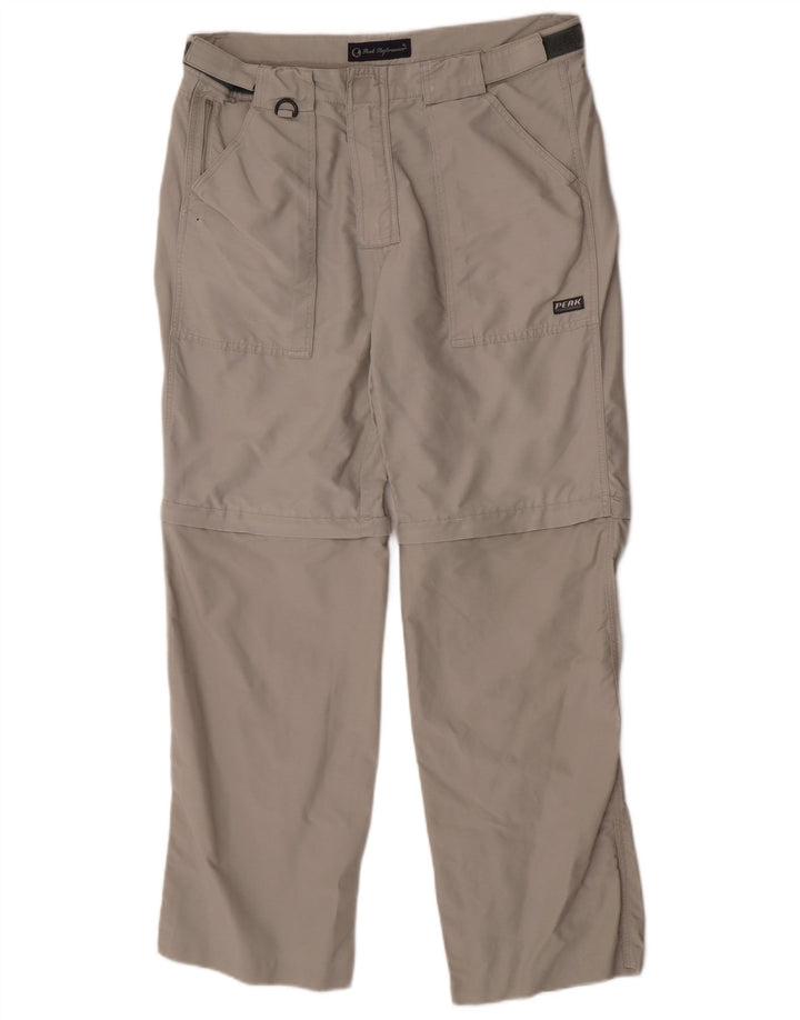 Calças de caminhada masculinas Peak Performance XL W38 L32 algodão cinza