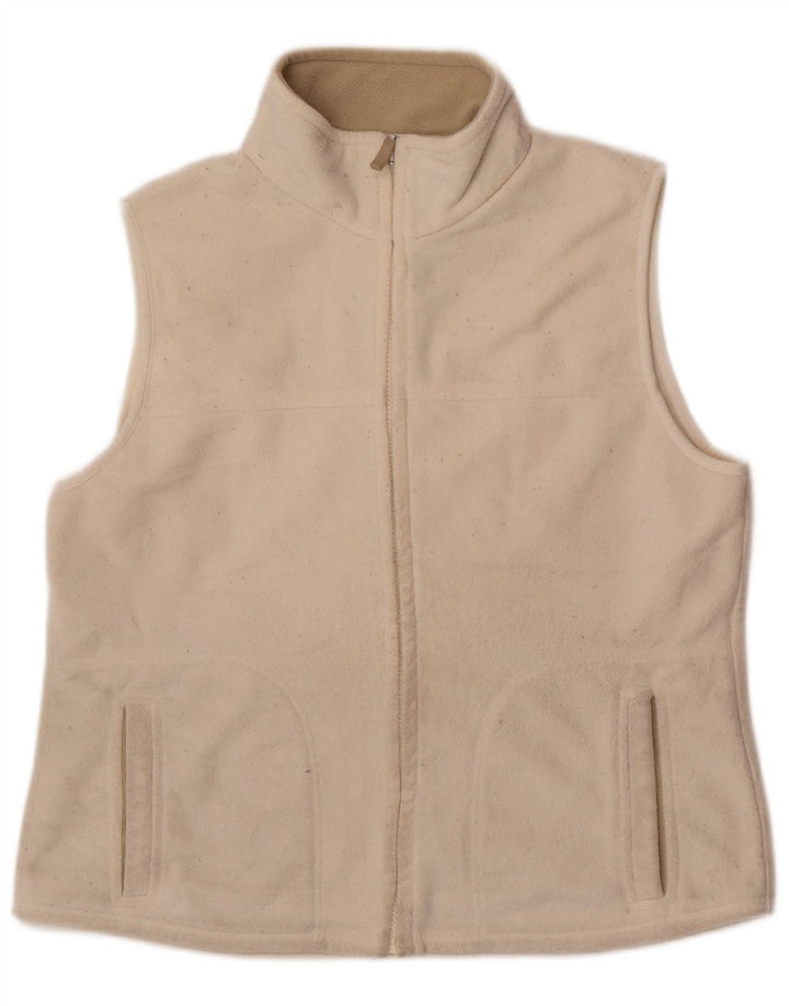 Michael Fleece Gilet feminino Marks & Spencer UK 14 grande off white