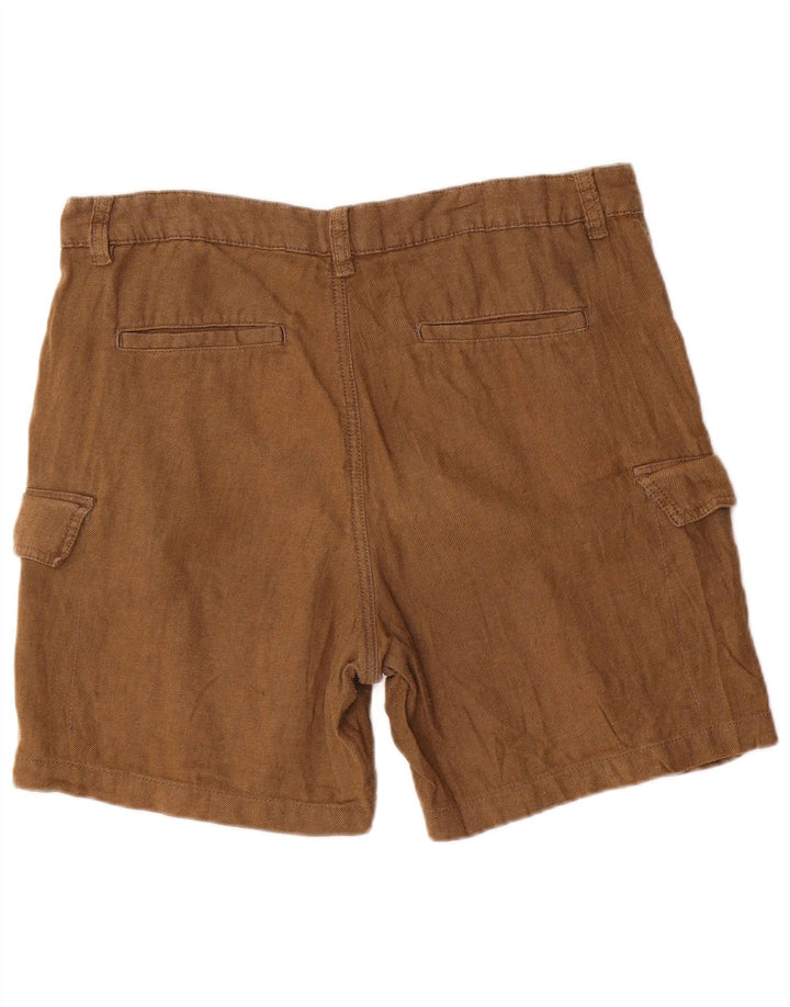 Zara Mens Cargo Shorts EU 44 Grande W34 Marrom