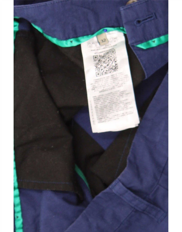 Guess Mens Chino Shorts W32 Médio Algodão Azul