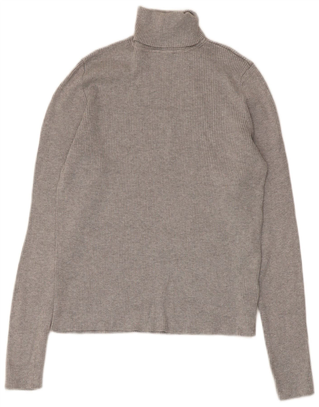 Suéter feminino Marks & Spencer com gola redonda Reino Unido 14 Viscose cinza médio