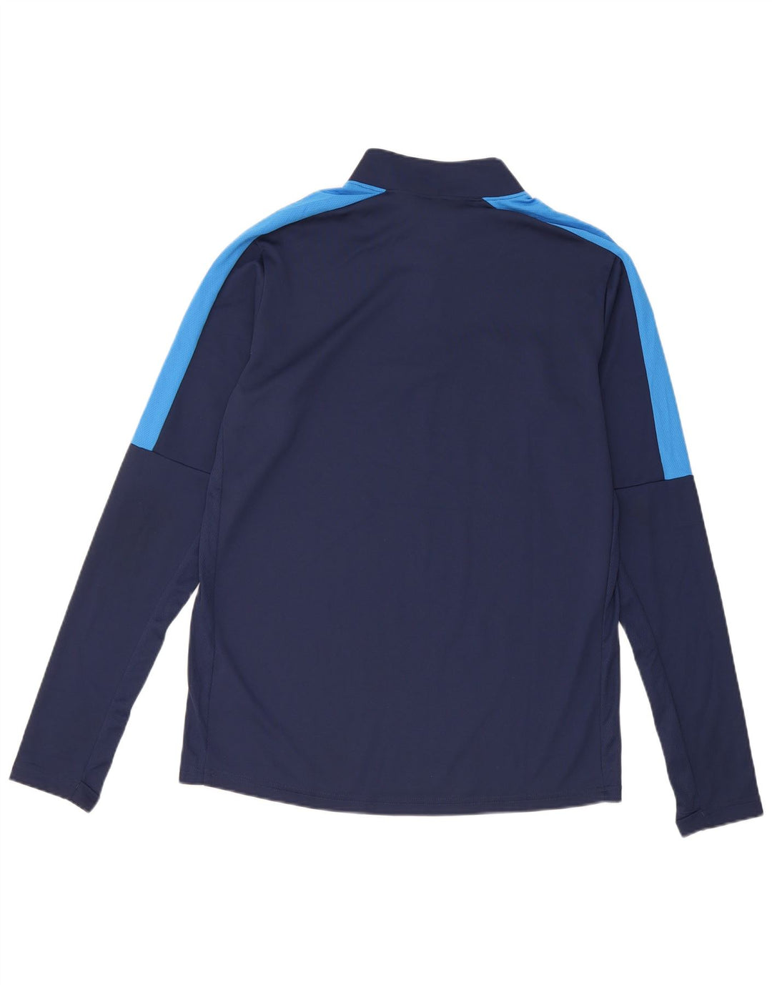 Nike Mens Dri Fit Pullover Treino Top Médio Azul Marinho Colourblock