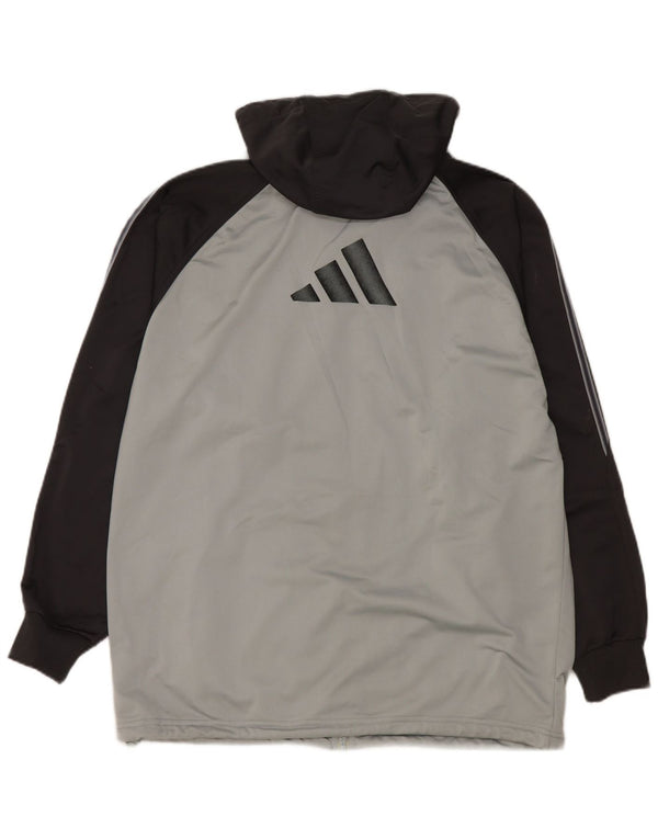 Adidas Mens Graphic Tracksuit Top Jacket UK 36/38 Pequeno Cinza Colorblock