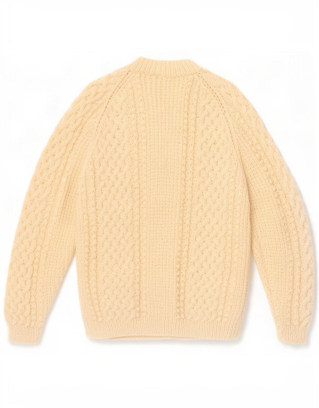 Suéter Cardigan Feminino Vintage UK 12 Médio Off White
