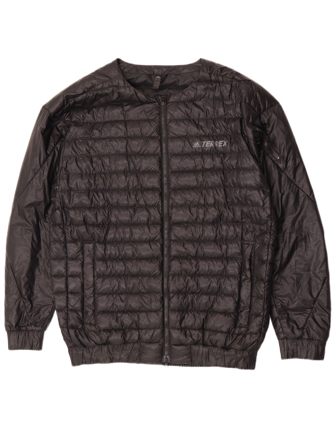 Adidas Mens Jaqueta Acolchoada UK 38 Médio Preto Nylon