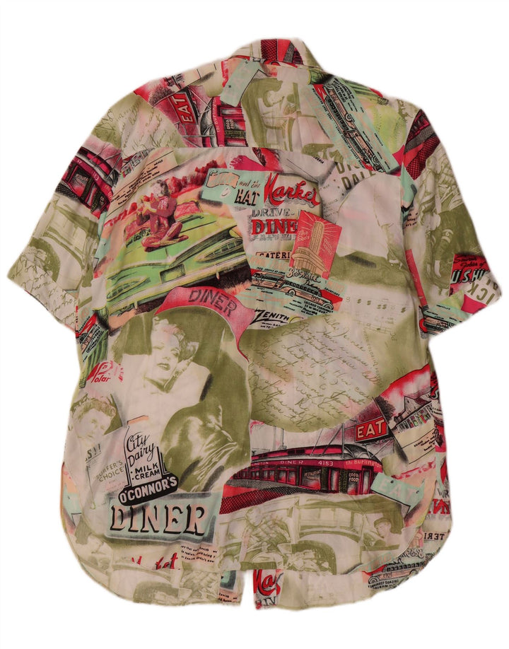 Blusa feminina VERSE com estampa gráfica UE 40 média patchwork multicolorida