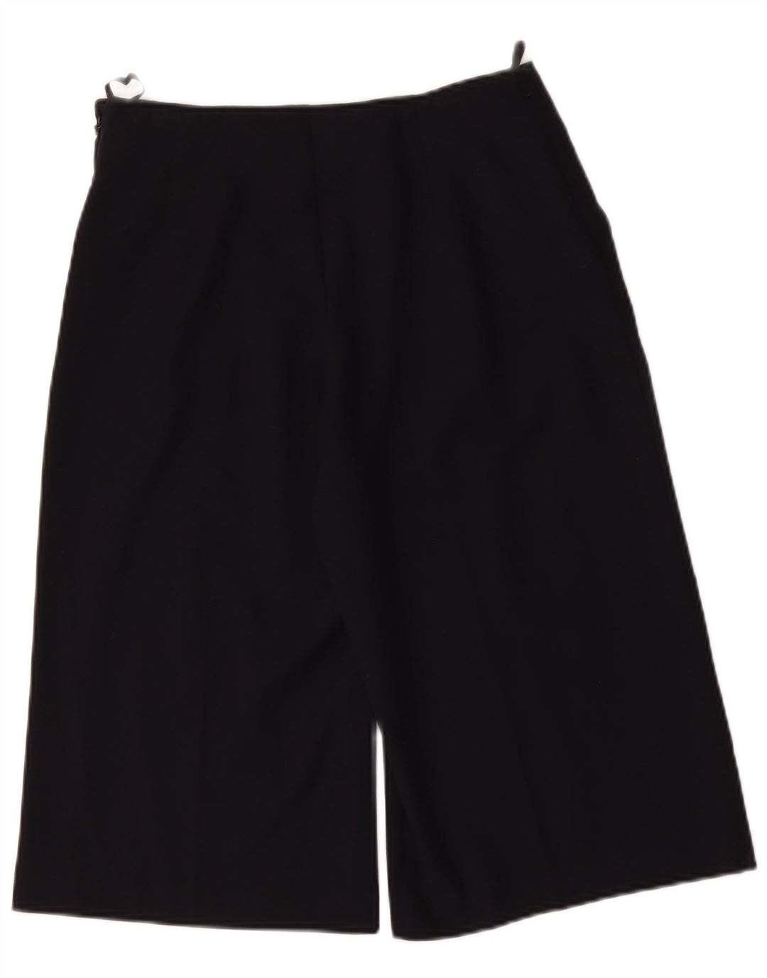 Bermuda feminina Marks & Spencer UK 10 pequena W30 azul marinho poliéster