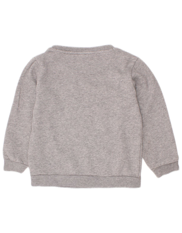 Suéter gráfico Adidas Boys 2-3 anos algodão cinza