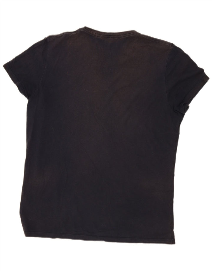 Camiseta masculina Jack Wills Top médio algodão azul marinho