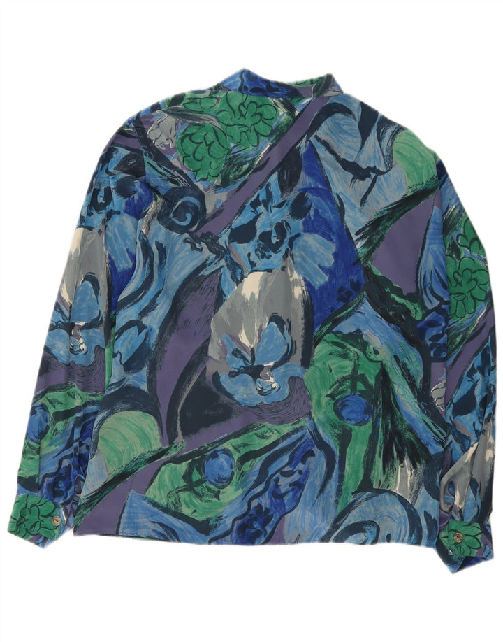 Camisa Vintage Feminina UK 18 XL Multicolor Floral