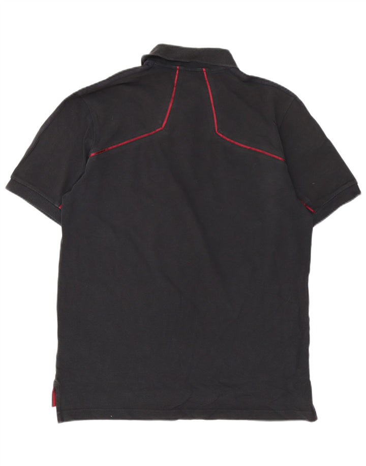 Camisa polo masculina Adidas médio algodão preto