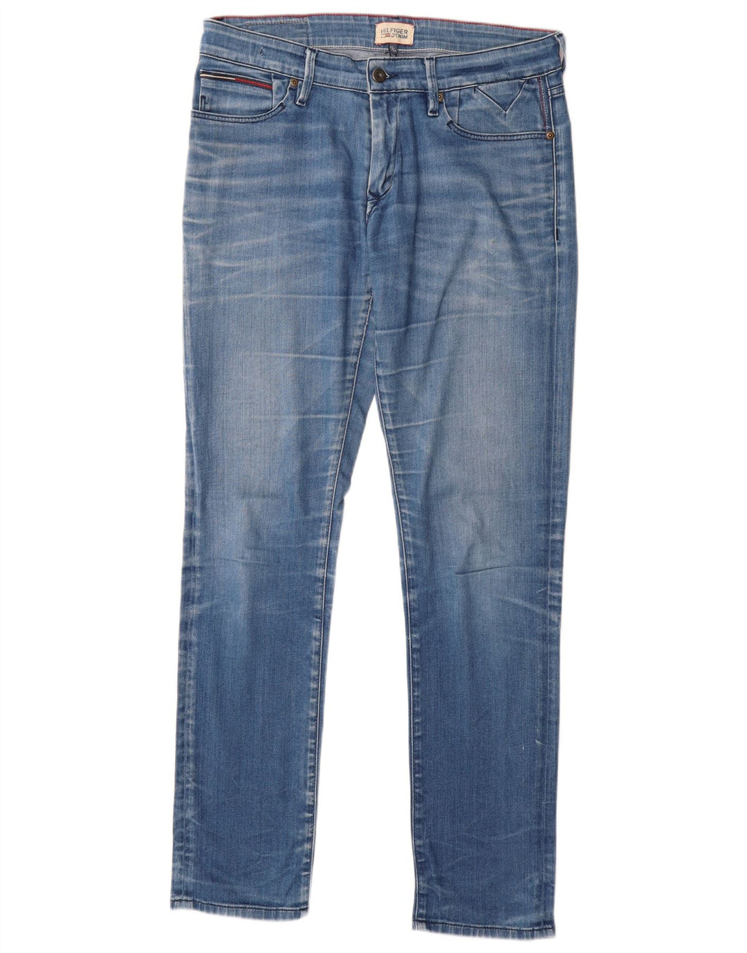 Jeans slim feminino TOMMY HILFIGER W32 L34 algodão azul